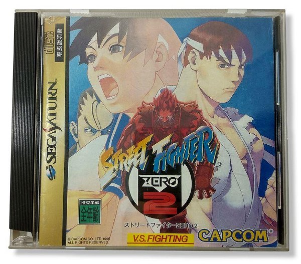 Jogo Street Fighter Zero 2 Original [Japonês] - Sega Saturn