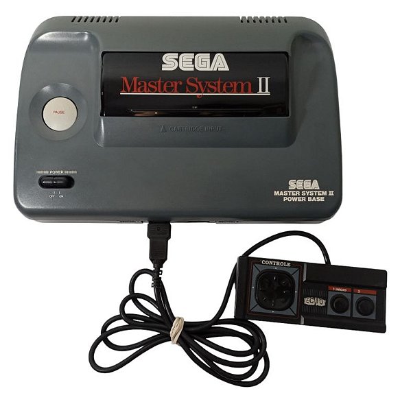 Console Master System II Power Base SEGA (com entrada AV)