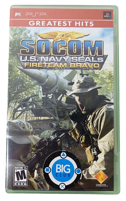 Jogo Socom U.S Navy Seals Fireteam Bravo Original - PSP - Sebo dos