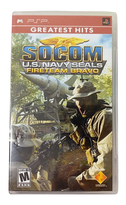 Jogo Socom U.S Navy Seals Fireteam Bravo Original - PSP