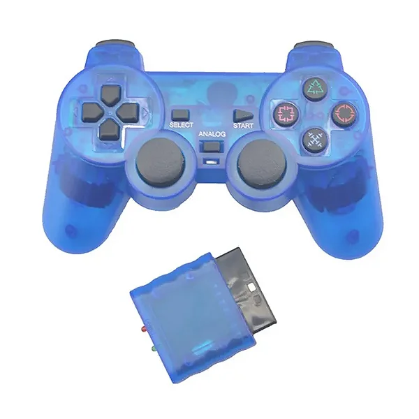 Controle sem Fio Azul Translúcido - PS1 ONE/ PS2