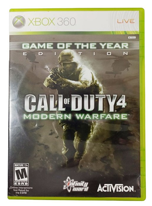 Jogo Call of Duty 4 Modern Warfare Original - Xbox 360