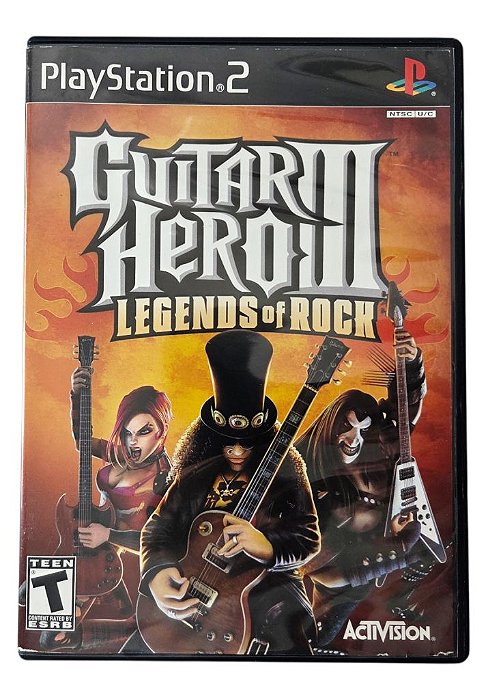 Jogo Guitar Hero III Legends of Rock Original - PS2