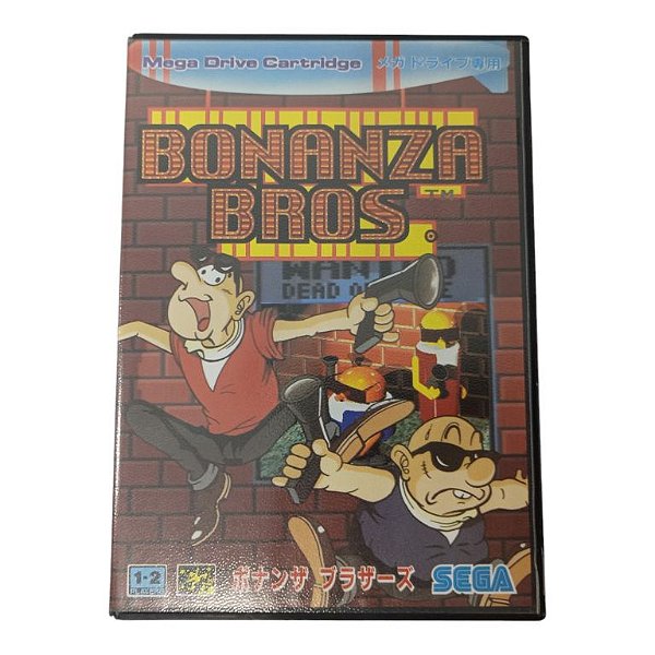 Jogo Bonanza Bros Original [JAPONÊS] - Mega Drive