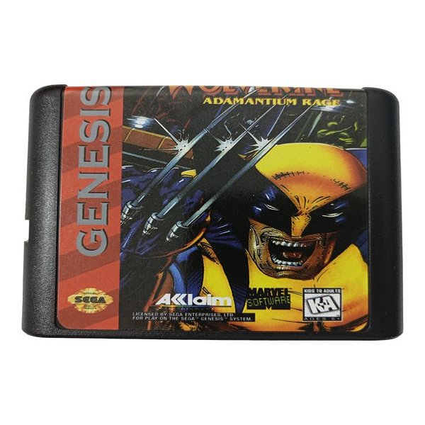 Jogo Wolverine Adamatium Rage - Mega Drive