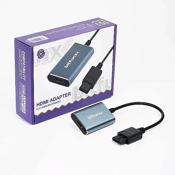 Adaptador Conversor HDMI Bitfunx - SNES/ N64/ Game Cube