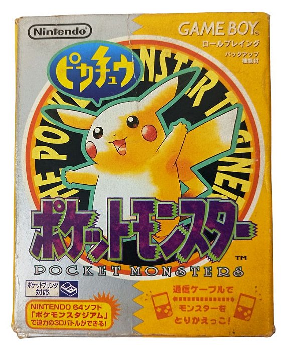 Jogo Pokemon Yellow Original [JAPONÊS] - GB