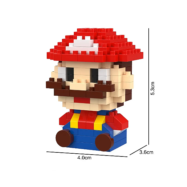 Blocos de Montar BRICKS Mario Sentado (micro)