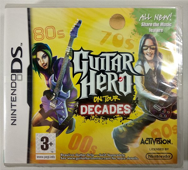 Jogo Guitar Hero on tour Decades Original (LACRADO) [EUROPEU] - DS