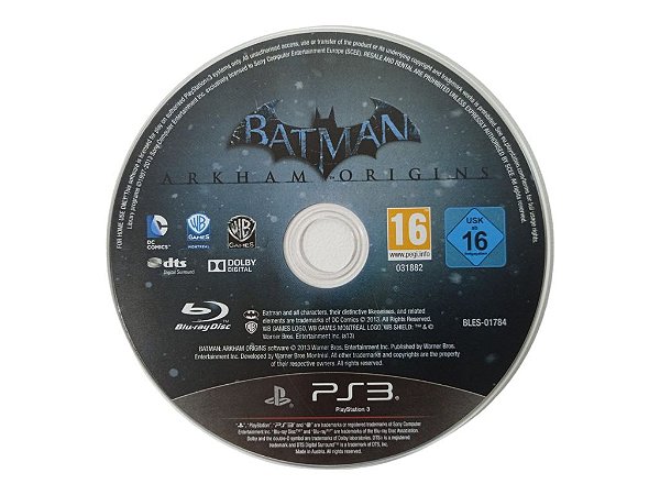 Jogo Batman Arkham Origins - PS3