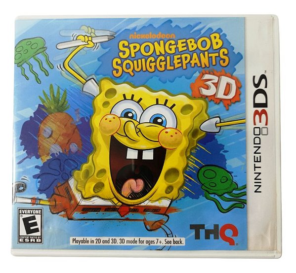 Jogo Sponge Bob Squigglepants 3D Original - 3DS