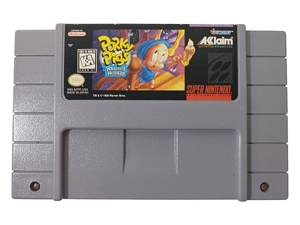 Jogo Porky Pigs Haunted Holiday Original - SNES