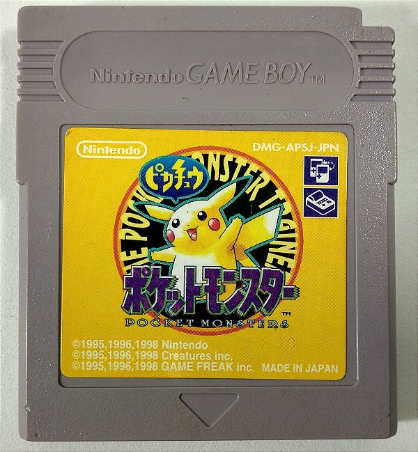 Pokemon Yellow ORIGINAL [JAPONÊS] - GBC