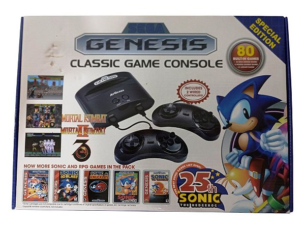 GENESIS (MEGA DRIVE) 80 JOGOS NA MEMÓRIA - AT Games