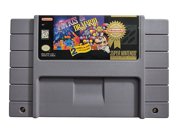 Jogo Tetris & Dr. Mario Original - SNES