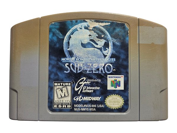 Jogo Mortal Kombat Mythologies SUB-ZERO Original - N64