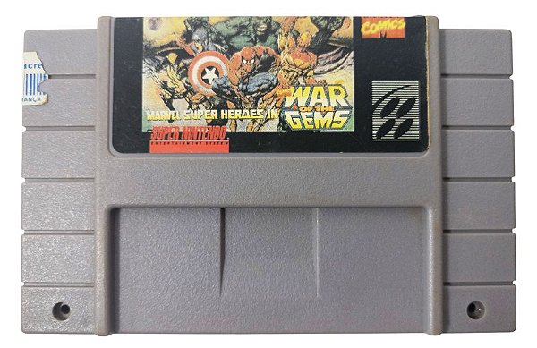 Jogo Marvel Super Heroes War of the Gems - SNES