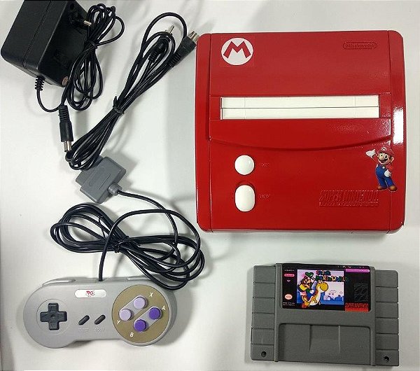 Super Nintendo Baby Personalizado Mario + 2 jogos - SNES
