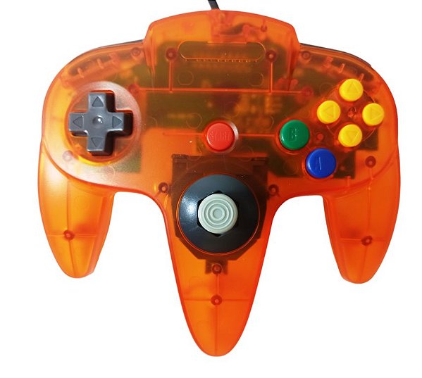 Controle translúcido Laranja - N64