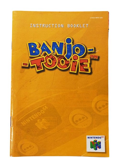 Manual do Jogo Banjo Tooie - N64
