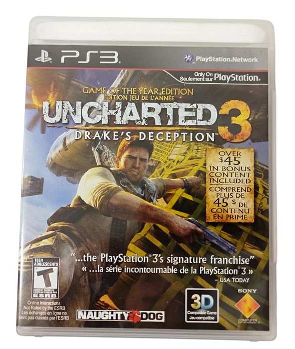 Jogo Uncharted 3 Goty - PS3