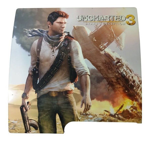 Capa Faceplate Uncharted 3 para Playstation 3 Slim - PS3
