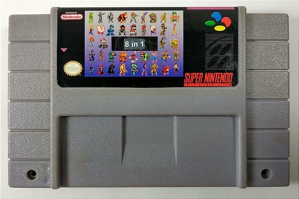 8 in 1 (Goof Troop - Topgear - Fzero e mais) - SNES