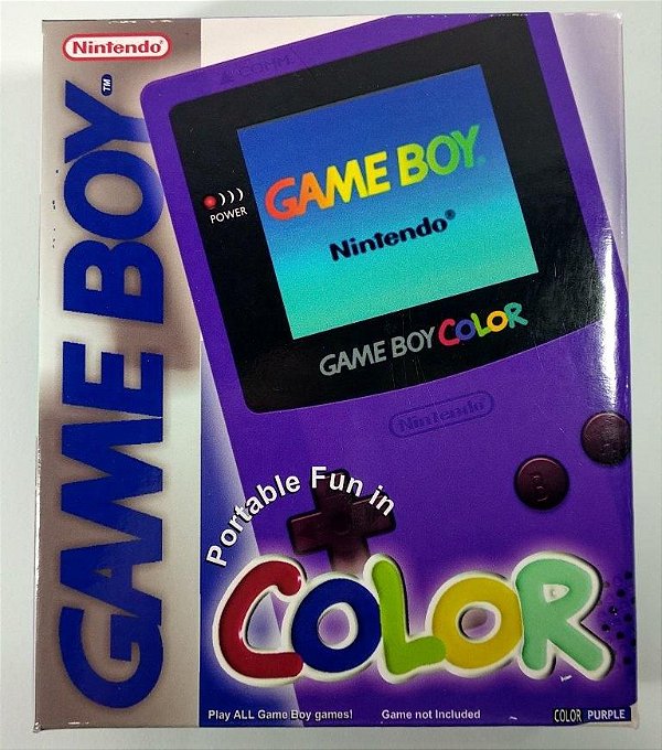 Caixa Game Boy Color Roxa [Replica] - GBC