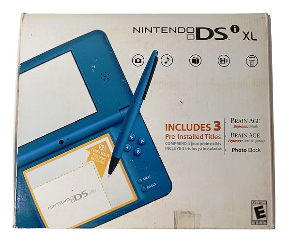 Nintendo DSI XL Midnight Blue - NDS (Inclui R4 com Jogos)