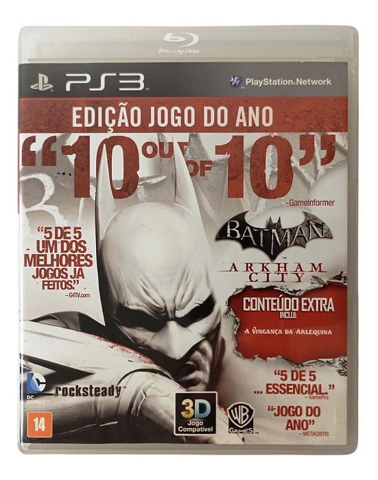 Jogo Batman Arkham City game of the Year edition - PS3