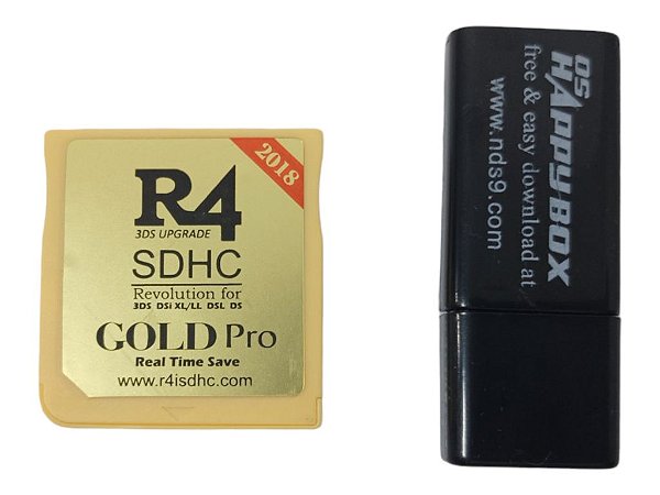 Flashcard R4 GOLD PRO (cerca de 1000 jogos) - DS/ 3DS