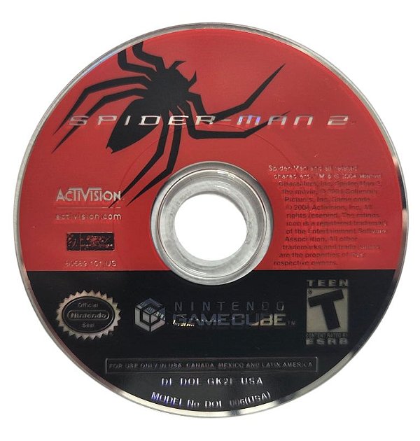 Jogo Spider-man 2 Original - GC (Game Cube)