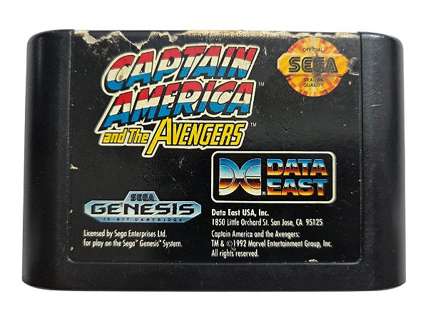 Jogo Captain America and the Avengers Original - Mega Drive
