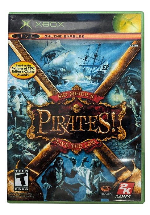 Jogo Sid Meiers Pirates Live the life (Disco Original) - Xbox Clássico