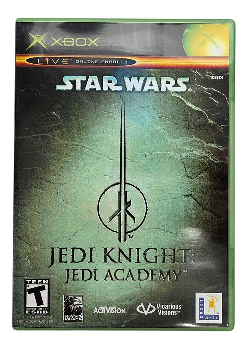 Jogo Star Wars Jedi Knicht Jedi Academy (Disco Original) - Xbox Clássico