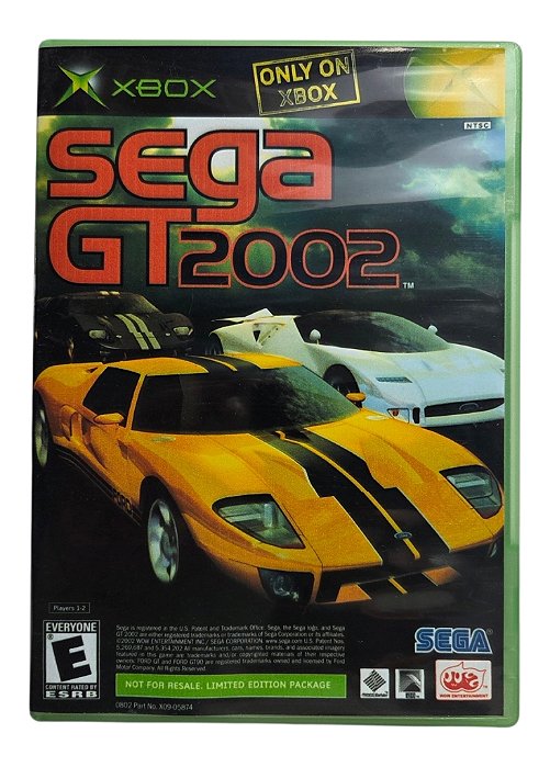 Jogo (2 in 1) Sega GT 2002 e Jet Set Radio Future (Disco Original) - Xbox Clássico