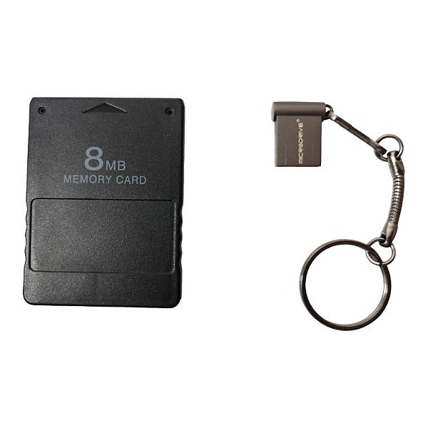 Kit OPL 64GB 100 Jogos de PS1 (Memory Card + Pen Drive) - PS2