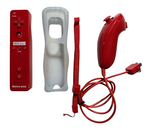 Controle (com motion plus) + Nunchuck - WII