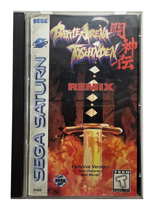 Jogo Battle Arena Toshinden Remix Original - Sega Saturn