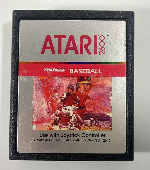 Jogo Real Sports Baseball Original - Atari