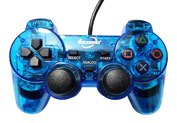 Controle transparente (Azul) - PS1 ONE/ PS2
