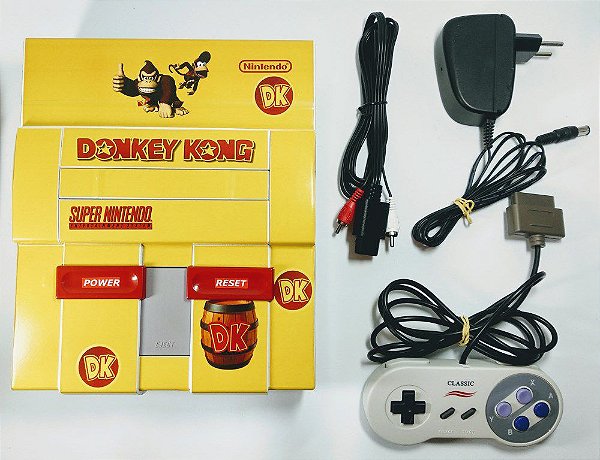 Console Super Nintendo Personalizado Donkey Kong - SNES