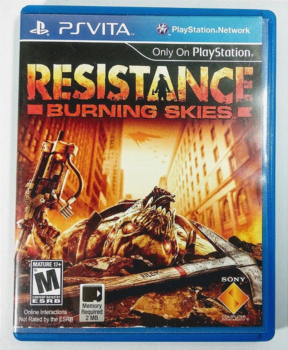 Jogo Resistance: Burning Skies - PS Vita