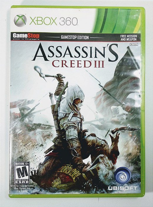 Jogo Assassins Creed III - PS3 - Sebo dos Games - 10 anos!