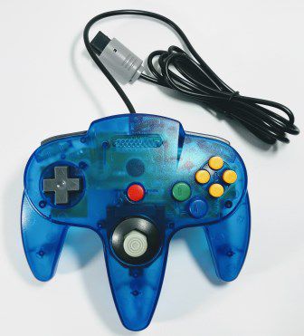 Controle translúcido Azul - N64