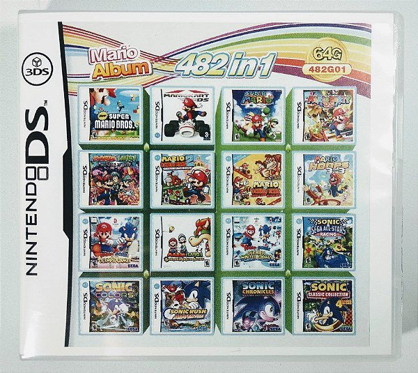 Multi Jogos em um cartão de jogo compatível para Nintendo Ds 3ds Nds, jogos  3ds pt br - thirstymag.com