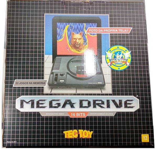 "Novo" Mega Drive Tectoy (inclui 1300 jogos na memória)