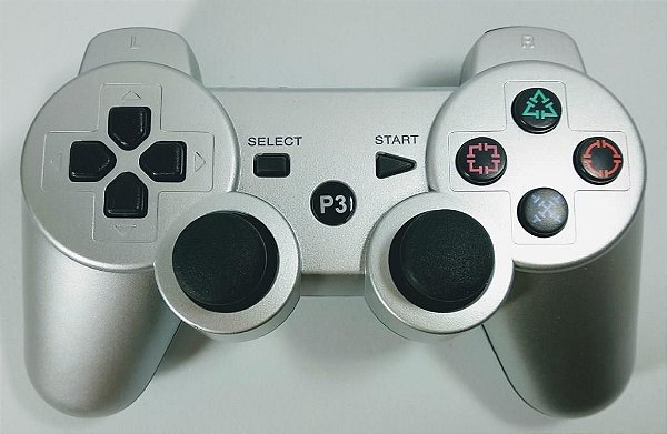 Controle sem fio Prata - PS3