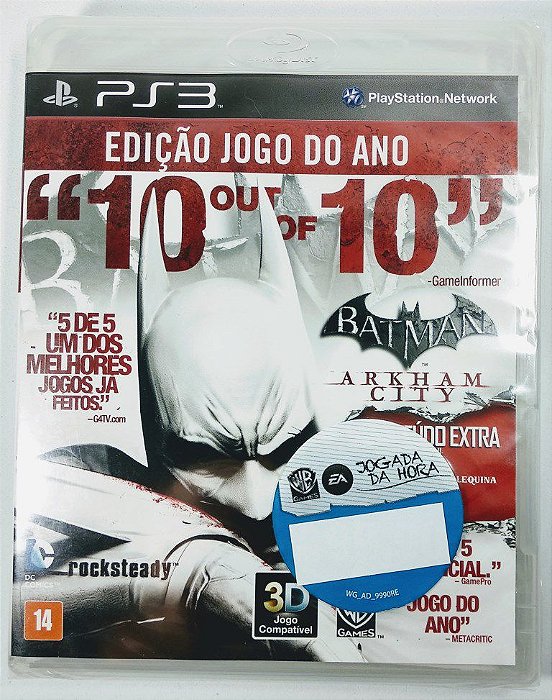 Jogo Batman Arkham City edição jogo do ano (Lacrado) - PS3