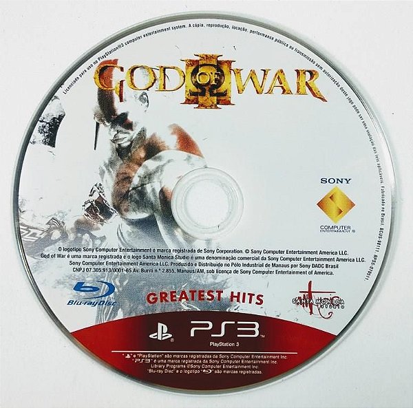 Jogo God of War III - PS3 - Sebo dos Games - 10 anos!